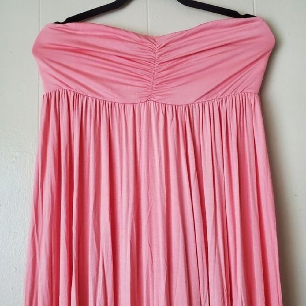 Pinkblush maternity maxi dress Pink Strapless Open Photoshoot Size XL New - Picture 10 of 13